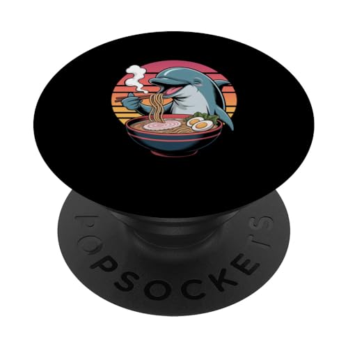 Niedlicher Kawaii-Delfin isst Ramen japanische Nudeln PopSockets Klebender PopGrip Niedlicher Kawaii-Delfin isst Ramen japanische Nudeln PopSockets Klebender PopGrip von Mix Web Shop - Ramen