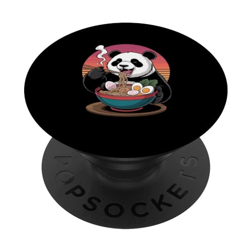 Niedlicher japanischer Panda, der Ramen-Nudeln isst PopSockets Klebender PopGrip Niedlicher japanischer Panda, der Ramen-Nudeln isst PopSockets Klebender PopGrip von Mix Web Shop - Ramen