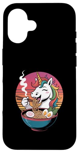 Niedliches Kawaii-Einhorn isst japanische Ramen-Nudeln Hülle für iPhone 16 Niedliches Kawaii-Einhorn isst japanische Ramen-Nudeln Hülle für iPhone 16 von Mix Web Shop - Ramen