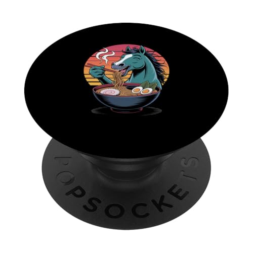 Niedliches Kawaii-Pferd genießt japanische Ramen-Nudeln PopSockets Klebender PopGrip Niedliches Kawaii-Pferd genießt japanische Ramen-Nudeln PopSockets Klebender PopGrip von Mix Web Shop - Ramen