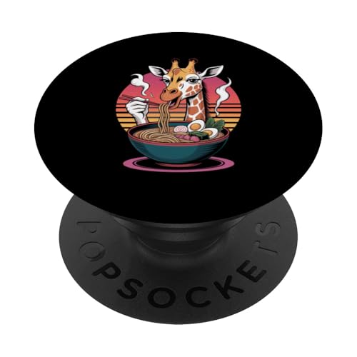 Süße Kawaii-Giraffe isst japanische Ramen-Nudeln PopSockets Klebender PopGrip Süße Kawaii-Giraffe isst japanische Ramen-Nudeln PopSockets Klebender PopGrip von Mix Web Shop - Ramen