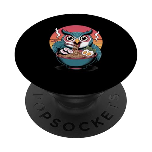 Süße Kawaii Japanische Ramen Nudeln Eule PopSockets Klebender PopGrip Süße Kawaii Japanische Ramen Nudeln Eule PopSockets Klebender PopGrip von Mix Web Shop - Ramen