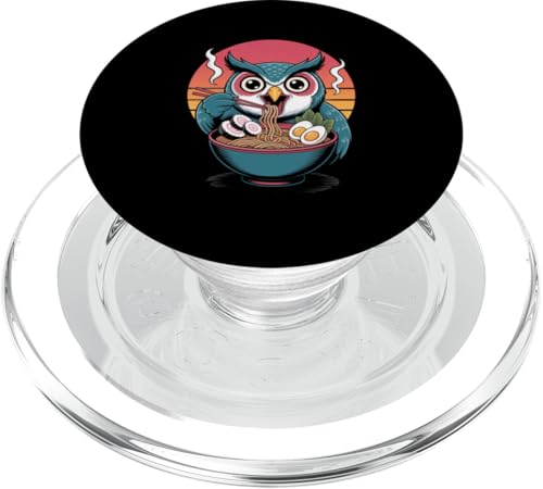 Süße Kawaii Japanische Ramen Nudeln Eule PopSockets PopGrip für MagSafe von Mix Web Shop - Ramen