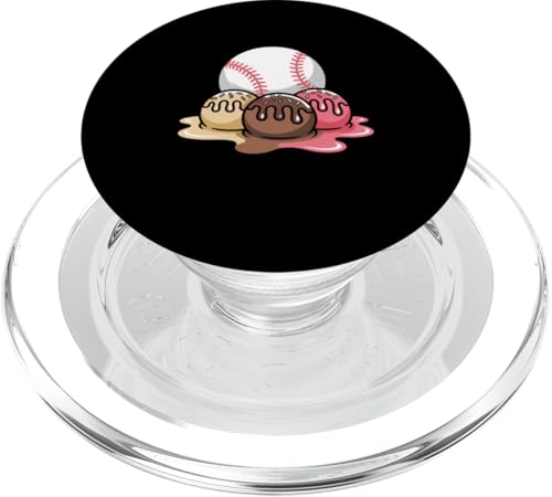 Baseball Drip Ice Cream Streusel Dripping Sports PopSockets PopGrip für MagSafe von Mix Web Shop - Sports Drip