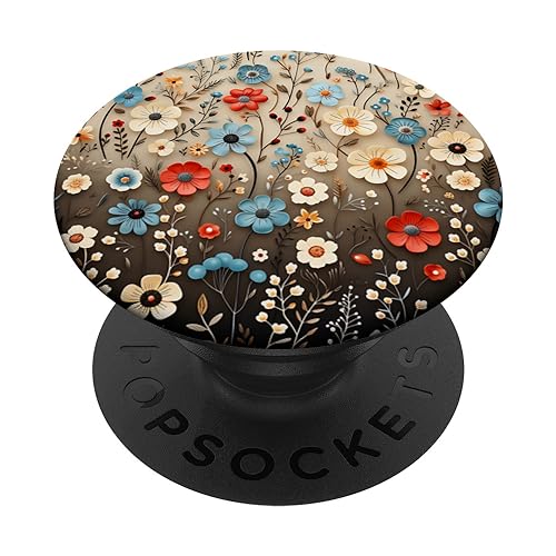 Gemischter Blumenstrauß Blumenmuster Wildblumen PopSockets mit austauschbarem PopGrip Gemischter Blumenstrauß Blumenmuster Wildblumen PopSockets mit austauschbarem PopGrip von Mixed Flower Bouquet Floral Pattern