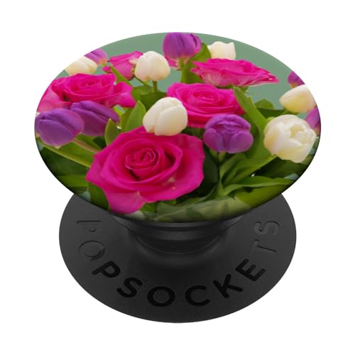 Gemischter Blumenstrauß mit Blumenmuster PopSockets Klebender PopGrip Gemischter Blumenstrauß mit Blumenmuster PopSockets Klebender PopGrip von Mixed Flower Bouquet Floral Pattern