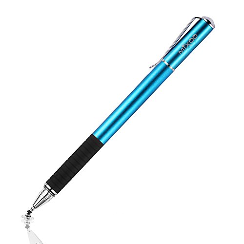 Mixoo Stift Präzision Disc Eingabestift Touchstift Stylus 2 in 1 Kapazitive Touchscreen Stift, kompatibel für Smartphones &Tablets (Blau) von Mixoo