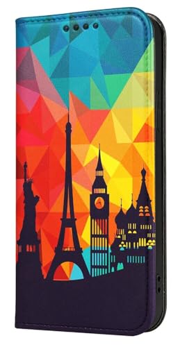 Mixroom - Schutzhülle Cover Case im Bookstyle für Google Pixel 3 XL mit Stand aus Kunstleder Magnetverschluss Brieftasche Innenteil aus weichem TPU Muster Monumente Stadt 'Famous City 371 Mixroom - Schutzhülle Cover Case im Bookstyle für Google Pixel 3 XL mit Stand aus Kunstleder Magnetverschluss Brieftasche Innenteil aus weichem TPU Muster Monumente Stadt 'Famous City 371 von Mixroom