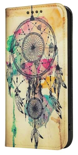 Mixroom - Schutzhülle Cover Case im Bookstyle für Huawei Y9 Prime 2019 / P Smart Z mit Ständer aus Kunstleder Magnetverschluss Brieftasche Innenteil aus weichem TPU Traumfänger 33 von Mixroom