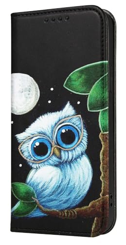 Mixroom - Schutzhülle Cover Case im Bookstyle für Redmi Note 10 PRO-4G mit Stand aus Kunstleder Magnetverschluss Brieftasche Innenteil aus weichem TPU Muster Eule mit Brille 148 Mixroom - Schutzhülle Cover Case im Bookstyle für Redmi Note 10 PRO-4G mit Stand aus Kunstleder Magnetverschluss Brieftasche Innenteil aus weichem TPU Muster Eule mit Brille 148 von Mixroom