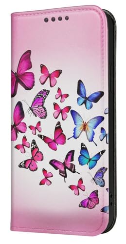 Mixroom - Schutzhülle Cover Case im Bookstyle für Redmi Note 12 PRO 5G mit Stand aus Kunstleder Magnetverschluss Brieftasche Innenteil aus weichem TPU Muster Schmetterlinge Rosa 156 Mixroom - Schutzhülle Cover Case im Bookstyle für Redmi Note 12 PRO 5G mit Stand aus Kunstleder Magnetverschluss Brieftasche Innenteil aus weichem TPU Muster Schmetterlinge Rosa 156 von Mixroom