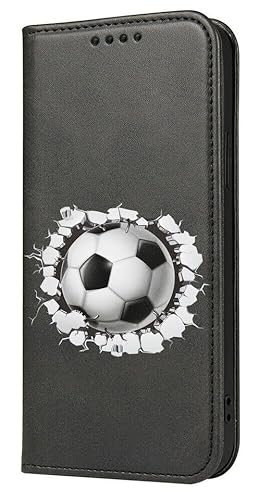 Mixroom - Schutzhülle Cover Case im Bookstyle für iPhone 11 mit Ständer aus Kunstleder Magnetverschluss Brieftasche Innenteil aus weichem TPU Muster Ball U815 von Mixroom