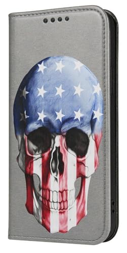Mixroom - Schutzhülle für Redmi Note 12S mit Ständer aus Kunstleder, Magnetverschluss, innerer Teil aus weichem TPU, Motiv: Totenkopf USA 47 Mixroom - Schutzhülle für Redmi Note 12S mit Ständer aus Kunstleder, Magnetverschluss, innerer Teil aus weichem TPU, Motiv: Totenkopf USA 47 von Mixroom
