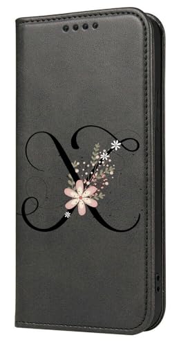 Mixroom - Schutzhülle für iPhone 14 Pro Max mit Ständer aus Kunstleder Magnetverschluss Brieftasche Innenteil aus weichem TPU Muster X mit Blumen Mixroom - Schutzhülle für iPhone 14 Pro Max mit Ständer aus Kunstleder Magnetverschluss Brieftasche Innenteil aus weichem TPU Muster X mit Blumen von Mixroom