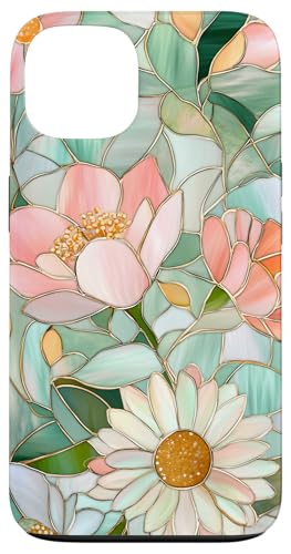 Buntglas-Blumenmuster Hülle für iPhone 13 Buntglas-Blumenmuster Hülle für iPhone 13 von Miyu Case Wave