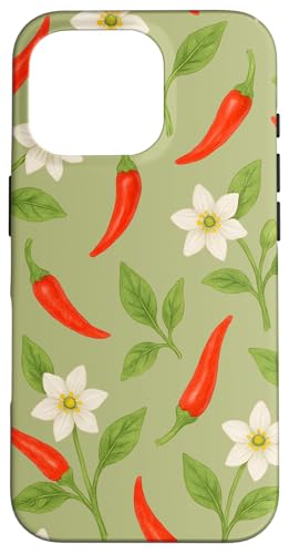 Chilli Flower Hülle für iPhone 16 Pro Chilli Flower Hülle für iPhone 16 Pro von Miyu Case Wave
