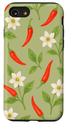 Chilli Flower Hülle für iPhone SE (2020) / 7 / 8 von Miyu Case Wave
