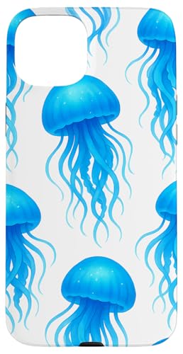 Cute Blue Jellyfish Hülle für iPhone 15 Plus Cute Blue Jellyfish Hülle für iPhone 15 Plus von Miyu Case Wave