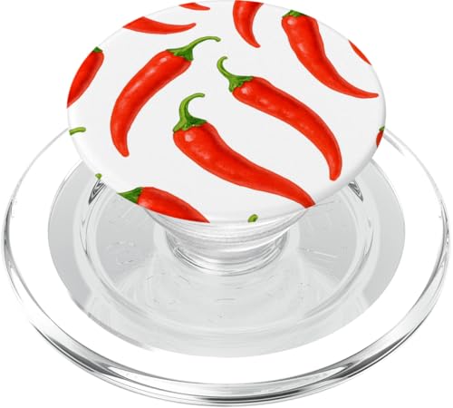 Cute Chilli Pepper PopSockets PopGrip für MagSafe Cute Chilli Pepper PopSockets PopGrip für MagSafe von Miyu Case Wave