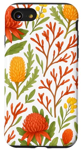 Cute Flower Australian Floral Hülle für iPhone SE (2020) / 7 / 8 von Miyu Case Wave