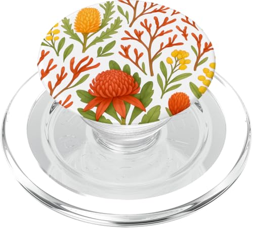 Cute Flower Australian Floral PopSockets PopGrip für MagSafe Cute Flower Australian Floral PopSockets PopGrip für MagSafe von Miyu Case Wave