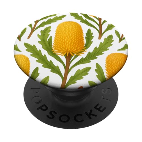 Cute Flower Banksia Floral PopSockets Klebender PopGrip Cute Flower Banksia Floral PopSockets Klebender PopGrip von Miyu Case Wave