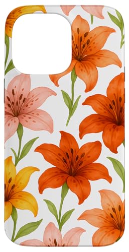Cute Flower Mix Lily Floral Hülle für iPhone 14 Pro Max von Miyu Case Wave