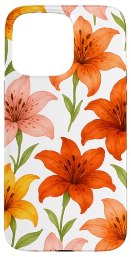 Cute Flower Mix Lily Floral Hülle für iPhone 15 Pro Max Cute Flower Mix Lily Floral Hülle für iPhone 15 Pro Max von Miyu Case Wave
