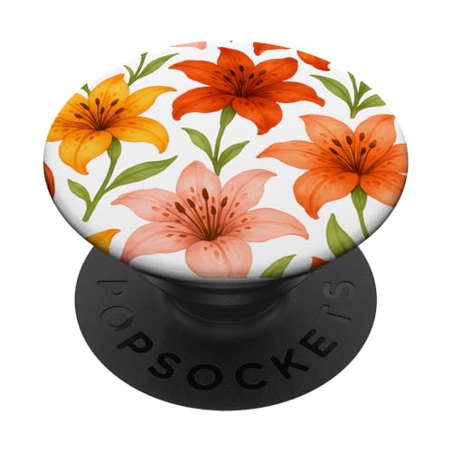 Cute Flower Mix Lily Floral PopSockets Klebender PopGrip Cute Flower Mix Lily Floral PopSockets Klebender PopGrip von Miyu Case Wave