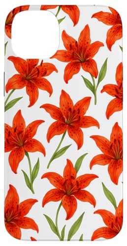 Cute Flower Red Lily Floral Hülle für iPhone 14 Plus Cute Flower Red Lily Floral Hülle für iPhone 14 Plus von Miyu Case Wave
