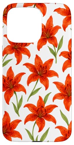 Cute Flower Red Lily Floral Hülle für iPhone 15 Pro Max Cute Flower Red Lily Floral Hülle für iPhone 15 Pro Max von Miyu Case Wave
