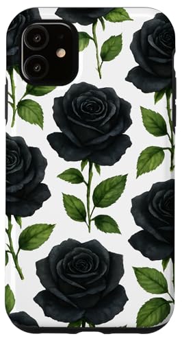 Cute Flower Rose Black Floral Hülle für iPhone 11 Cute Flower Rose Black Floral Hülle für iPhone 11 von Miyu Case Wave