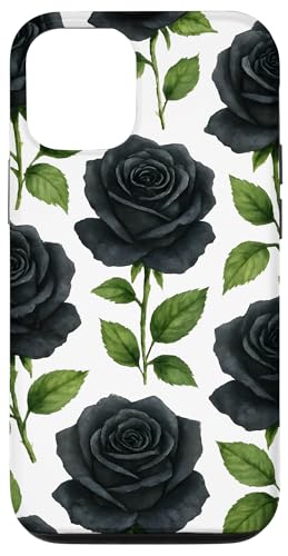 Cute Flower Rose Black Floral Hülle für iPhone 12/12 Pro Cute Flower Rose Black Floral Hülle für iPhone 12/12 Pro von Miyu Case Wave