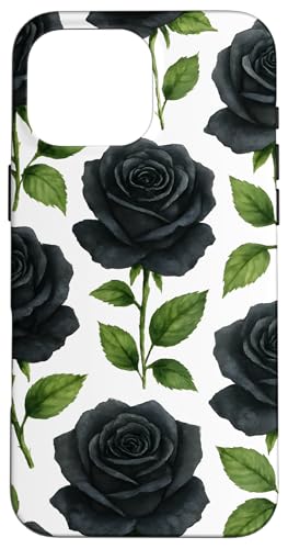 Cute Flower Rose Black Floral Hülle für iPhone 16 Pro Max Cute Flower Rose Black Floral Hülle für iPhone 16 Pro Max von Miyu Case Wave