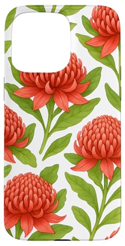 Cute Flower Waratah Floral Hülle für iPhone 15 Pro Max Cute Flower Waratah Floral Hülle für iPhone 15 Pro Max von Miyu Case Wave