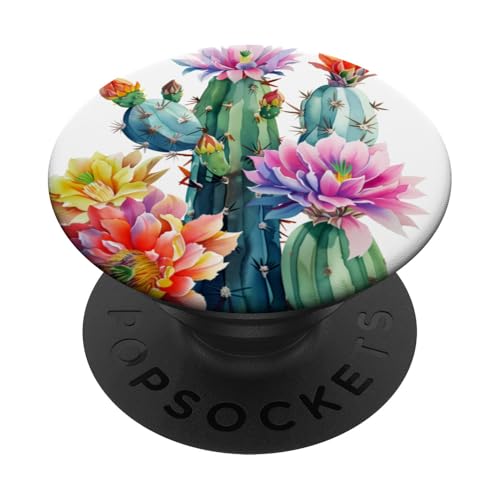 Kaktusblüte PopSockets mit austauschbarem PopGrip Kaktusblüte PopSockets mit austauschbarem PopGrip von Miyu Case Wave
