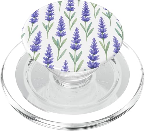 Lavender Flower PopSockets PopGrip für MagSafe Lavender Flower PopSockets PopGrip für MagSafe von Miyu Case Wave