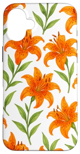 Orange Lily Flower Hülle für iPhone 16 Plus Orange Lily Flower Hülle für iPhone 16 Plus von Miyu Case Wave