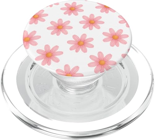 Pink Daisy Flower PopSockets PopGrip für MagSafe Pink Daisy Flower PopSockets PopGrip für MagSafe von Miyu Case Wave