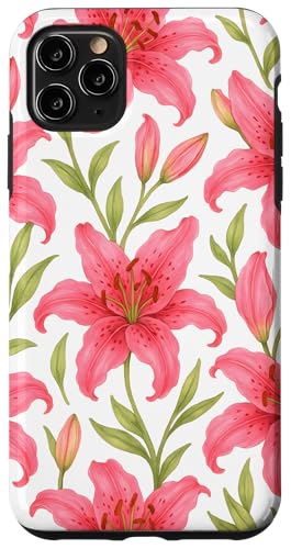 Pink Lily Flower Hülle für iPhone 11 Pro Max Pink Lily Flower Hülle für iPhone 11 Pro Max von Miyu Case Wave