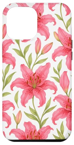 Pink Lily Flower Hülle für iPhone 12 Pro Max Pink Lily Flower Hülle für iPhone 12 Pro Max von Miyu Case Wave
