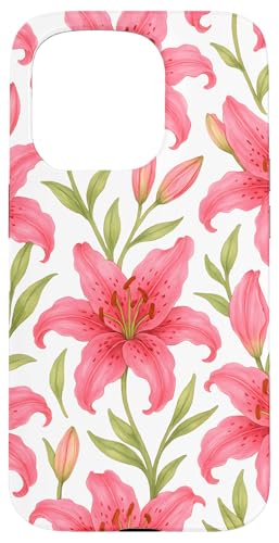 Pink Lily Flower Hülle für iPhone 15 Pro Pink Lily Flower Hülle für iPhone 15 Pro von Miyu Case Wave