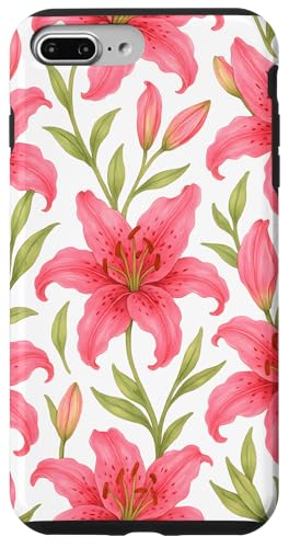Pink Lily Flower Hülle für iPhone 7 Plus/8 Plus Pink Lily Flower Hülle für iPhone 7 Plus/8 Plus von Miyu Case Wave