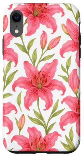 Pink Lily Flower Hülle für iPhone XR Pink Lily Flower Hülle für iPhone XR von Miyu Case Wave