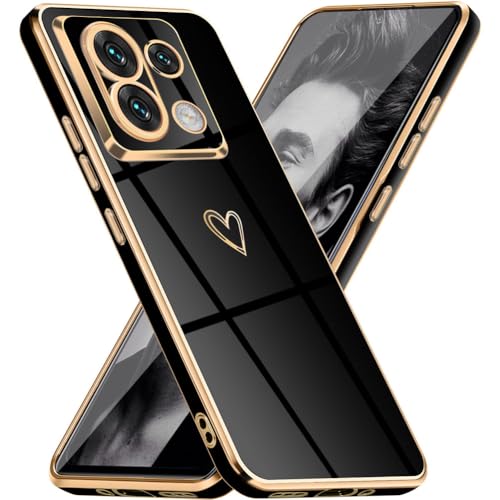 Mkej Glitzernde Handyhülle Für Xiaomi Redmi Note 13 Pro 5G Hülle mit Kameraobjektivschutz, Herz Love Design Galvanik Stoßfeste Dünne TPU Silikon Schutzhülle für Xiaomi Redmi Note 13 Pro 5G Mkej Glitzernde Handyhülle Für Xiaomi Redmi Note 13 Pro 5G Hülle mit Kameraobjektivschutz, Herz Love Design Galvanik Stoßfeste Dünne TPU Silikon Schutzhülle für Xiaomi Redmi Note 13 Pro 5G von Mkej