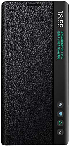 Hochwertige Ledertasche für Samsung Galaxy Note 10+ 5G [Plus]. Flip Fall/Standby/Wake up/Abdeckung/Samsung Galaxy Note 10 Plus 5G Smart Handyhülle Hülle von Mking Tech