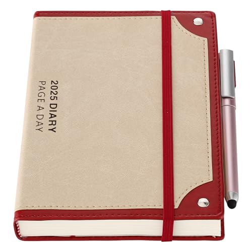 Mljtoyo Akademischer Terminplaner 2025, Seite pro Tag, Agenda, Tagesplaner von Januar 2025 bis Dezember 2025, Hardcover, Organizer, Wochenplaner mit Stift, Stifthalter, 3 Lesezeichen, Gesäßtasche, von Mljtoyo