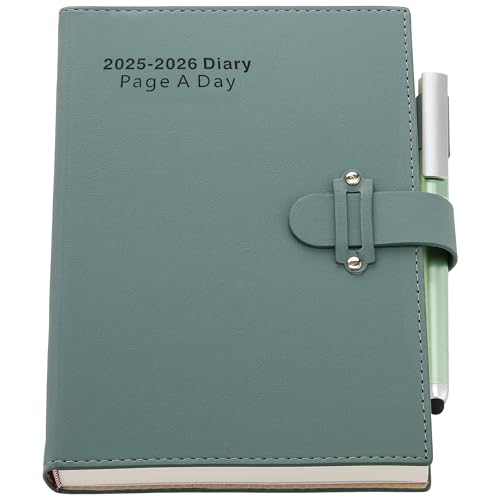 Diary 2025 2026 Day per Page,Hardcover Organiser Mid Year Diary From Jul 2025-June 2026 with Pen,Stickers,Cyan Diary 2025 2026 Day per Page,Hardcover Organiser Mid Year Diary From Jul 2025-June 2026 with Pen,Stickers,Cyan von Mljtoyo