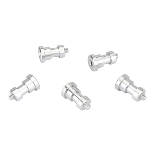 Aluminium-Lichtstativ, 5 Stück/Set, Stecker auf Buchse, Schraubadapter, Standard 1/4 Zoll Stecker, Konverter für alle Gelegenheiten Aluminium-Lichtstativ, 5 Stück/Set, Stecker auf Buchse, Schraubadapter, Standard 1/4 Zoll Stecker, Konverter für alle Gelegenheiten von Mllepjdh