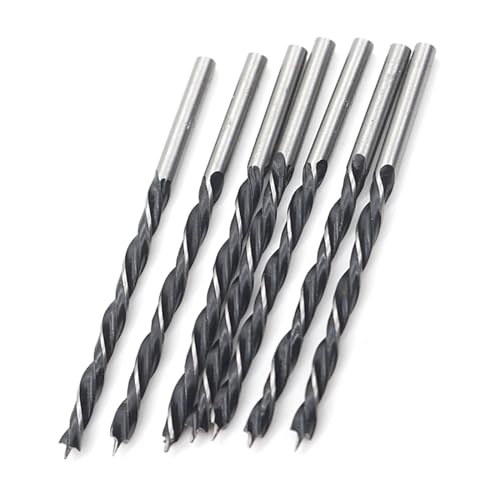 Holzbohrer-Set, 3 mm, für Holzbearbeitung, Bohrer, Karbonstahl, Holzplankenloch, Spiralbohrer, Handwerkzeug, Stärke, Holzbohrer, 10 Stück von Mllepjdh